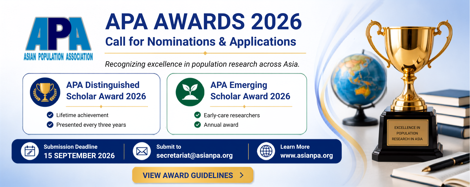 APA call for nominations and applications for its two distinguished awards