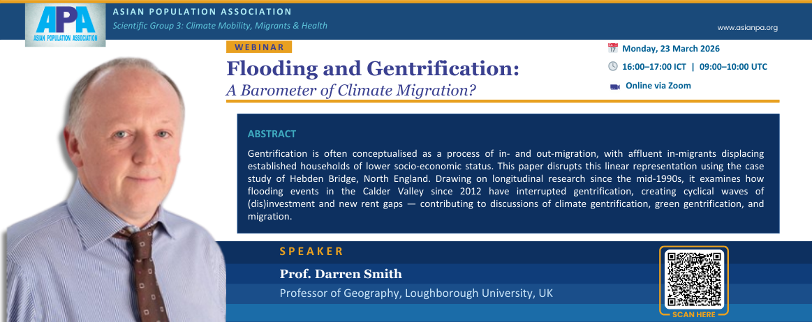 🌍 APA Webinar | Scientific Group 3: Flooding and Gentrification: A Barometer of Climate Migration?