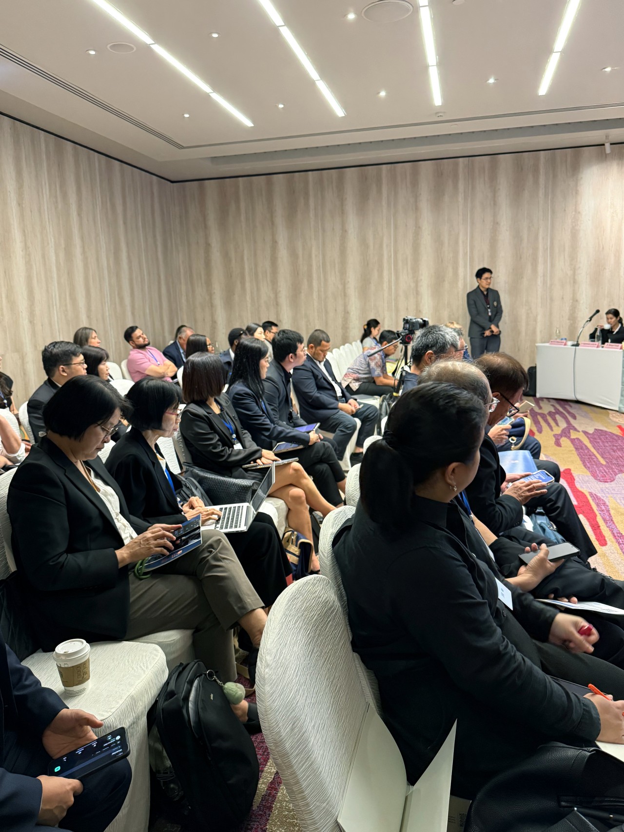 Panel and audience